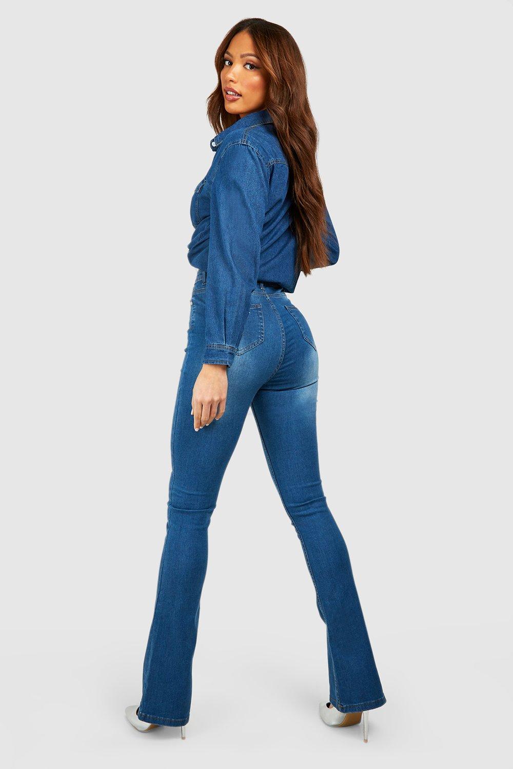 Jeans vita hot sale alta zampa